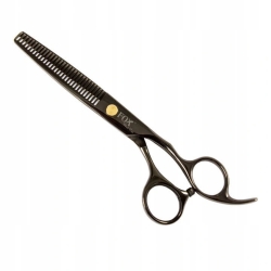 Profesjonalne degażówki fryzjerskie FOX Black Rose 6" w eleganckim, czarno-różowym wykończeniu.