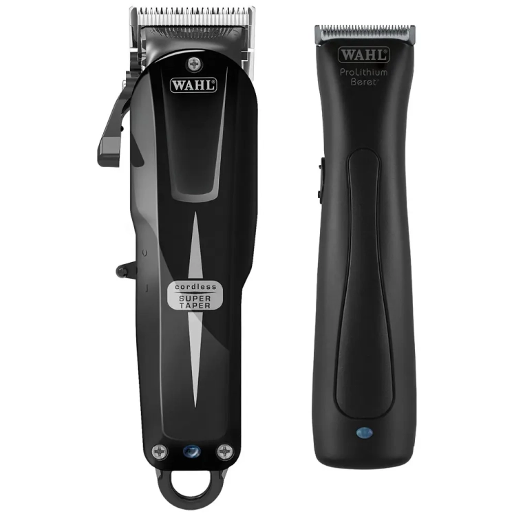 Maszynka do włosów Wahl Super Taper czarny + Beret Stealth MEGA ZESTAW