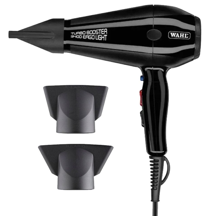 Dwa profesjonalne koncentratory do precyzyjnego modelowania dołączone do suszarki Wahl.