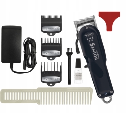 Najmocniejszy silnik rotacyjny 6500 RPM i bateria Li-Ion w modelu maszynka do strzyżenia WAHL Senior Cordless.