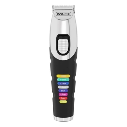 Bezprzewodowy trymer do zarostu Wahl 9893-0443 Color Trim z kolorowymi nasadkami.