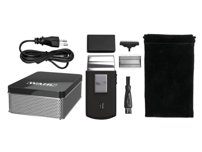 Czarna golarka podróżna Wahl 3615-1016 Travel Shaver.