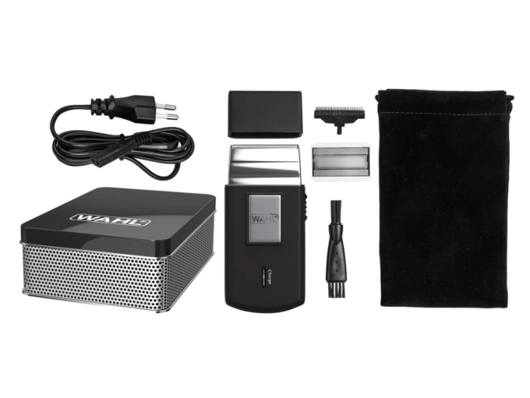 Czarna golarka podróżna Wahl 3615-1016 Travel Shaver.