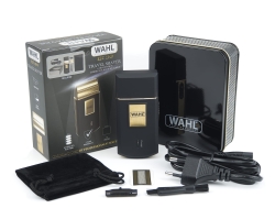 Elegancka złota golarka podróżna Wahl 3615 Travel Shaver Gold Edition.