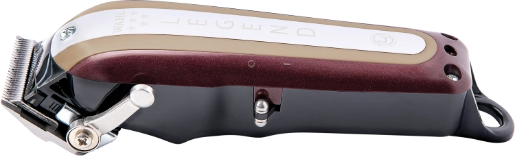 Metalowa dźwignia regulacji długości w maszynce Wahl Legend Cordless o rozszerzonym zakresie.