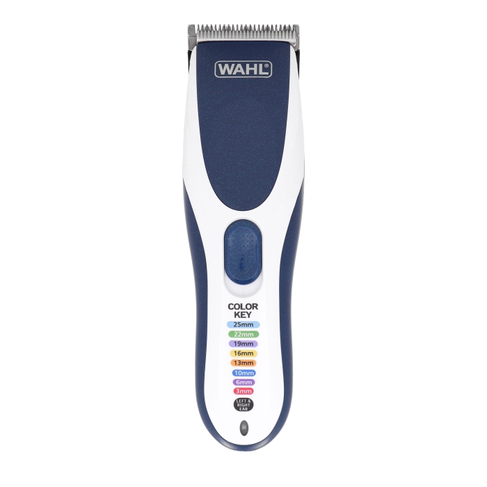 Bezprzewodowa maszynka Wahl Color Pro Cordless z zestawem kolorowych nasadek.