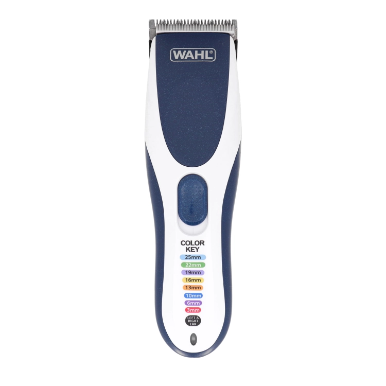Bezprzewodowa maszynka Wahl Color Pro Cordless z zestawem kolorowych nasadek.