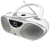 Klasyczny, biały boombox Blaupunkt BB14WH jako idealne radio do kuchni lub pokoju dziecka.