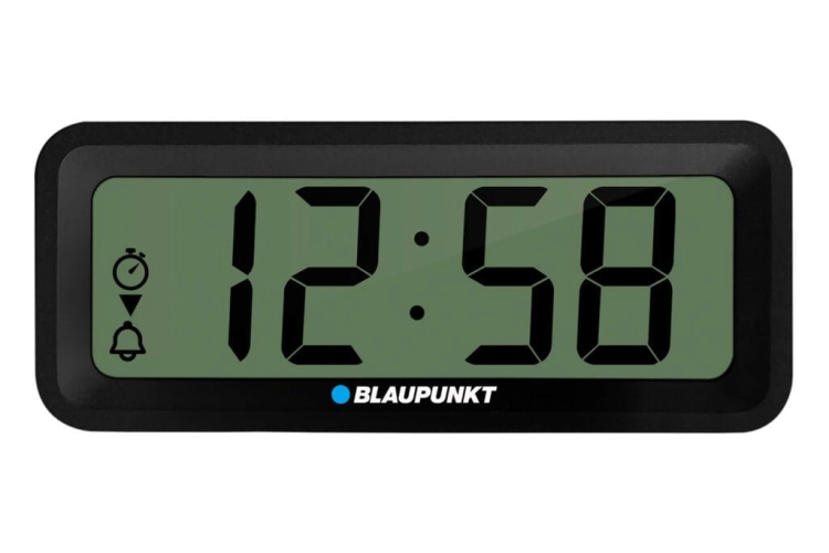 Czarny, wielofunkcyjny zegarek Blaupunkt CL04BK z czytelnym wyświetlaczem LCD.