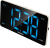 Górny panel z przyciskami do ustawiania alarmu i funkcją drzemki w radiobudziku CR15WH.