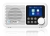 Biały odbiornik radiowy Blaupunkt DR8WH z dużym pokrętłem i czytelnym ekranem LCD.