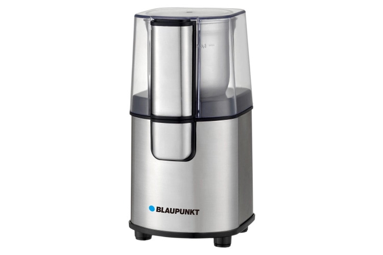 Elektroniczny młynek do kawy Blaupunkt FCG701 o mocy 200W w kolorze czarnym.