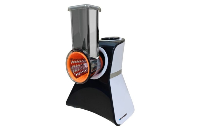 Szatkownica elektryczna Blaupunkt FPS502 w kolorze biało-czarnym z zestawem tarek.