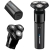 Nowoczesna golarka rotacyjna Blaupunkt MSR502 z elastycznymi głowicami tnącymi.