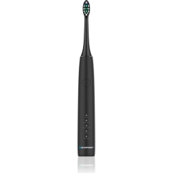 Elegancka, czarna szczoteczka soniczna Blaupunkt DTS201BK z wymienną główką czyszczącą.