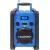 Wytrzymałe radio budowlane Blaupunkt PP30BT JOBSITE w czarno-niebieskiej wzmocnionej obudowie.