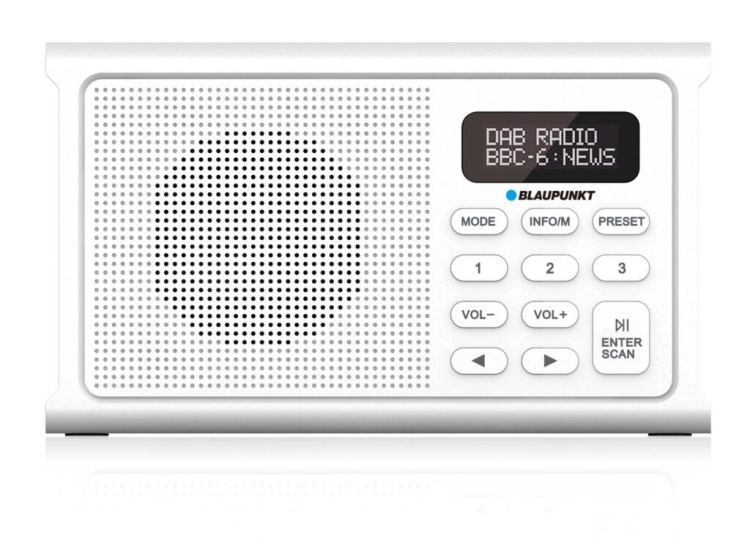 Radio przenośne DAB+ Blaupunkt DR3WH Białe