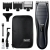Kompletny zestaw z maszynką Wahl Cordless Close Cut, w tym nasadki grzebieniowe, zasilacz, szczoteczka i olejek do ostrzy.