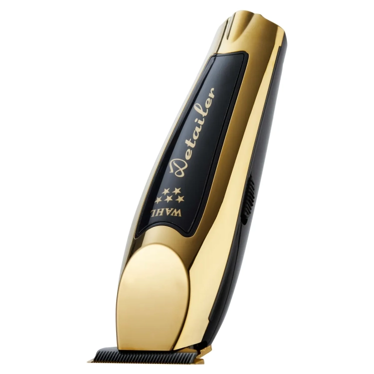 Wahl Detailer Gold na eleganckiej stacji ładującej z diodą LED.