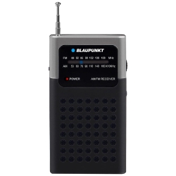 Radio kieszonkowe Blaupunkt PR4BK idealne do słuchania muzyki i wiadomości w terenie.