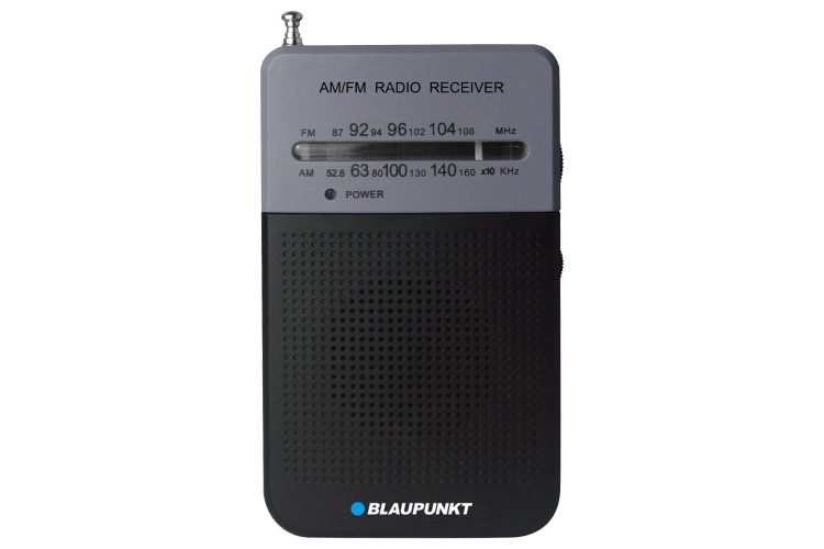 Analogowe pokrętła strojenia i regulacji głośności w radiu Blaupunkt PR3BK.