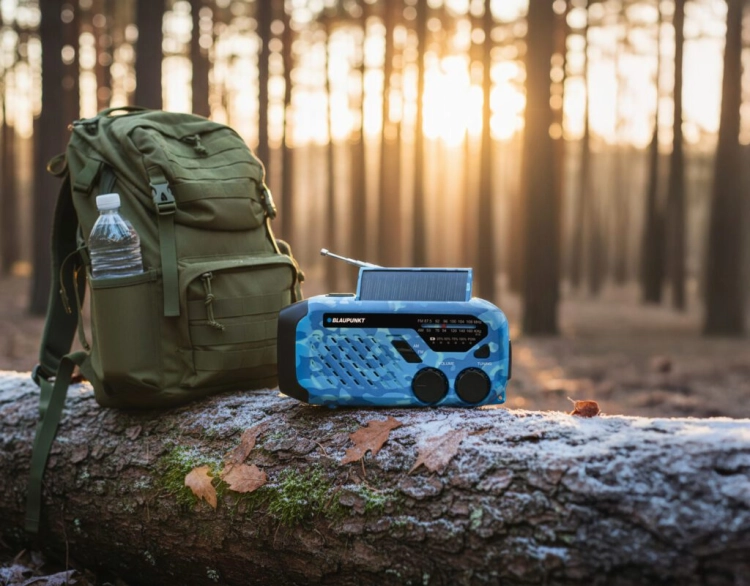 Radio survivalowe Blaupunkt ER10BC Latarka Dynamo Solar