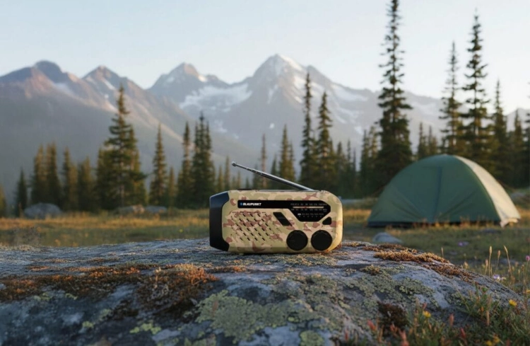 Radio survivalowe Blaupunkt ER10DC Latarka Dynamo Solar