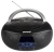 Przenośne radio i boombox PRIME3 ABB11BT Nano w stylowej, czarnej obudowie.