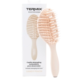 Profesjonalna antystatyczna szczotka do włosów Termix w pastelowym kolorze Sandy Peach.