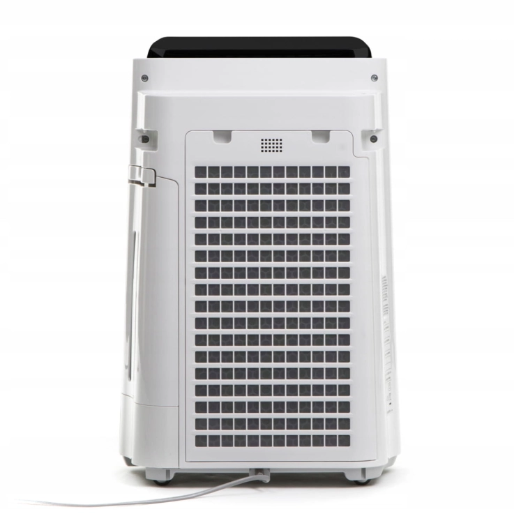 Bezpieczne nawilżanie ewaporacyjne o wysokiej wydajności 600 ml/h w oczyszczaczu Sharp UA-HD50E-L.