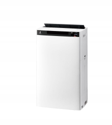 Zaawansowany panel sterowania AI i wyświetlacz w modelu oczyszczacz Sharp KI-TX75EU-W.