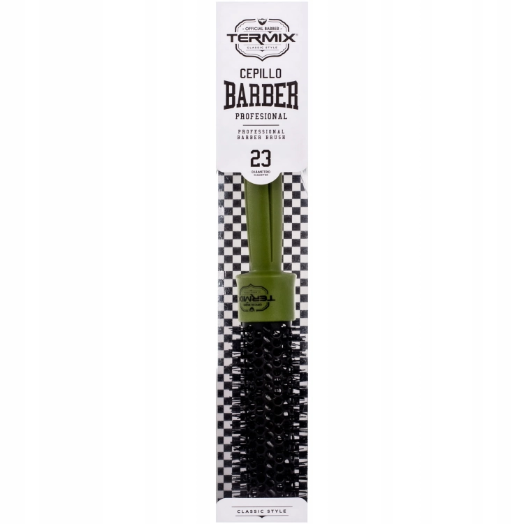 Wysoce odporne na wysoką temperaturę i antystatyczne włosie szczotki Termix Pro Barber 23mm.