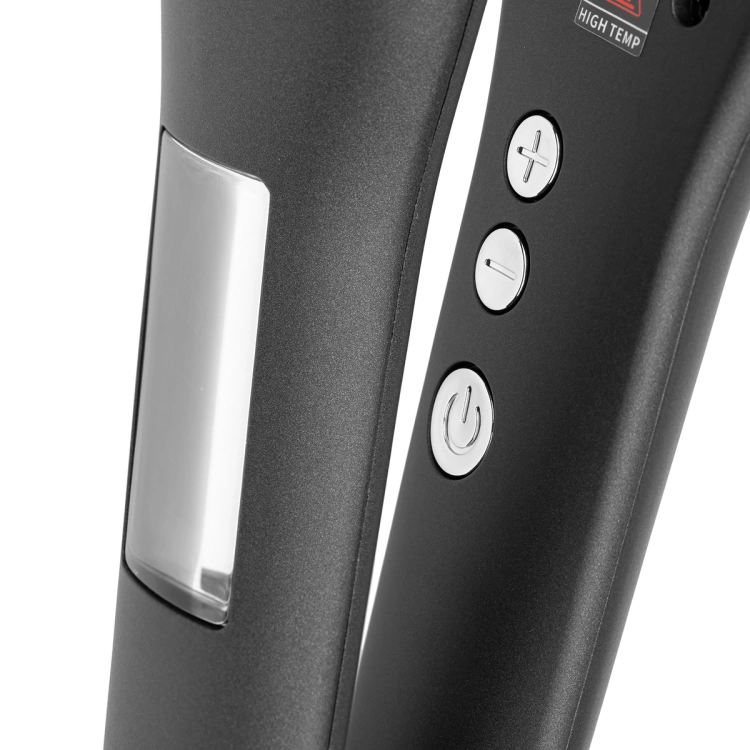 Czytelny wyświetlacz LCD HD z regulacją temperatury do 250°C w modelu FOX Fokstrot Wide.