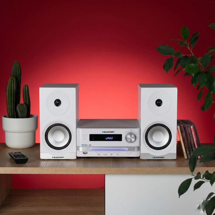 Mikrowieża Blaupunkt MS16BT EDITION FM/BT/CD/USB/MP3/AUX Biała