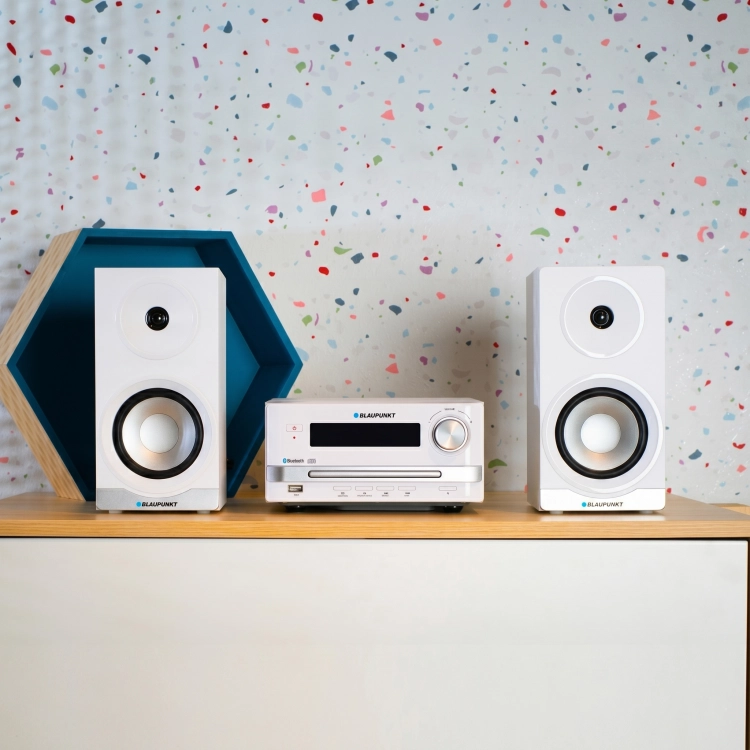 Mikrowieża Blaupunkt MS16BT EDITION FM/BT/CD/USB/MP3/AUX Biała
