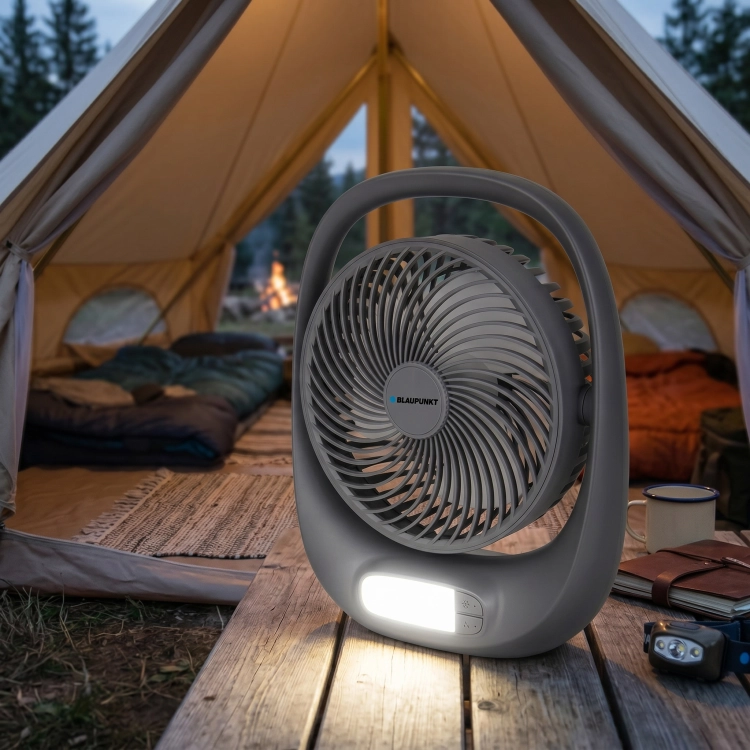 Wentylator akumulatorowy Blaupunkt APF301 Lamka LED Camping