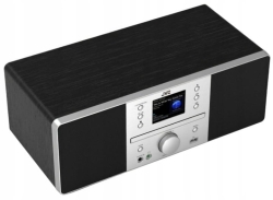 Kolorowy wyświetlacz LCD i intuicyjny panel sterowania w odtwarzaczu audio JVC.