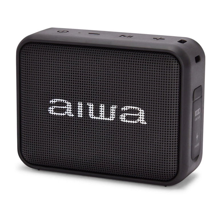Głośnik Bluetooth AIWA BS-200BK 6W TWS Radio FM IPX6 Czarny Przenośny