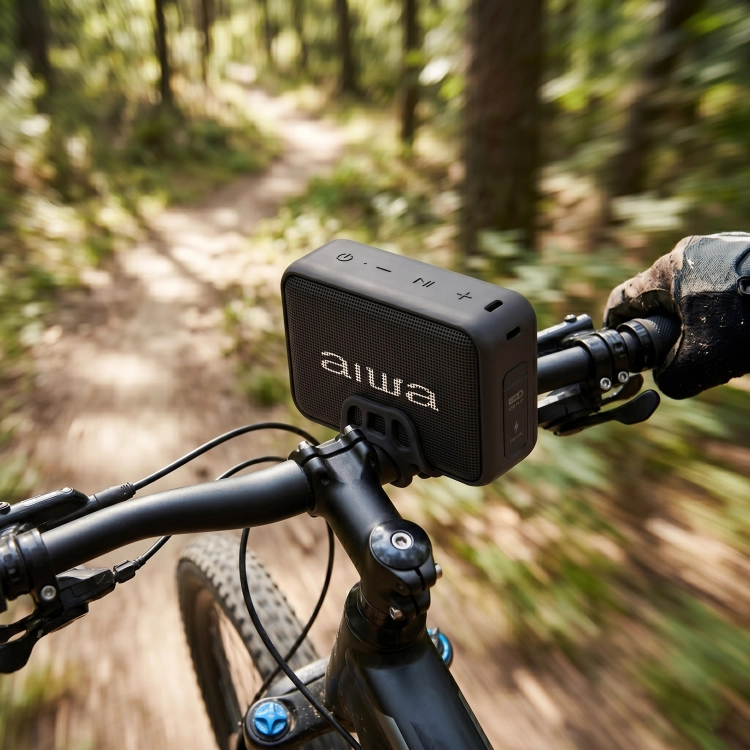 Głośnik Bluetooth AIWA BS-200BK 6W TWS Radio FM IPX6 Czarny Przenośny
