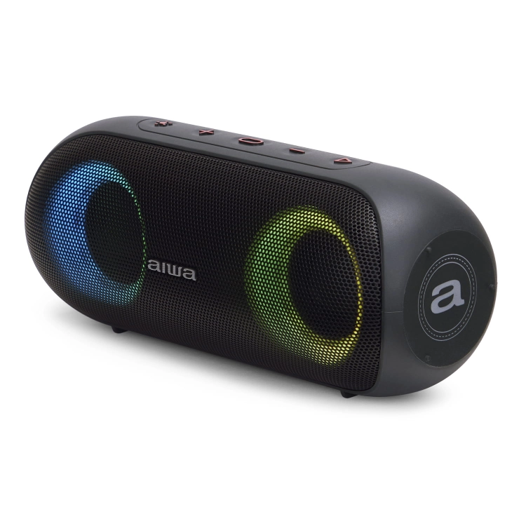 Wydajny akumulator i nowoczesny port ładowania USB-C w głośniku przenośnym AIWA BST-650.