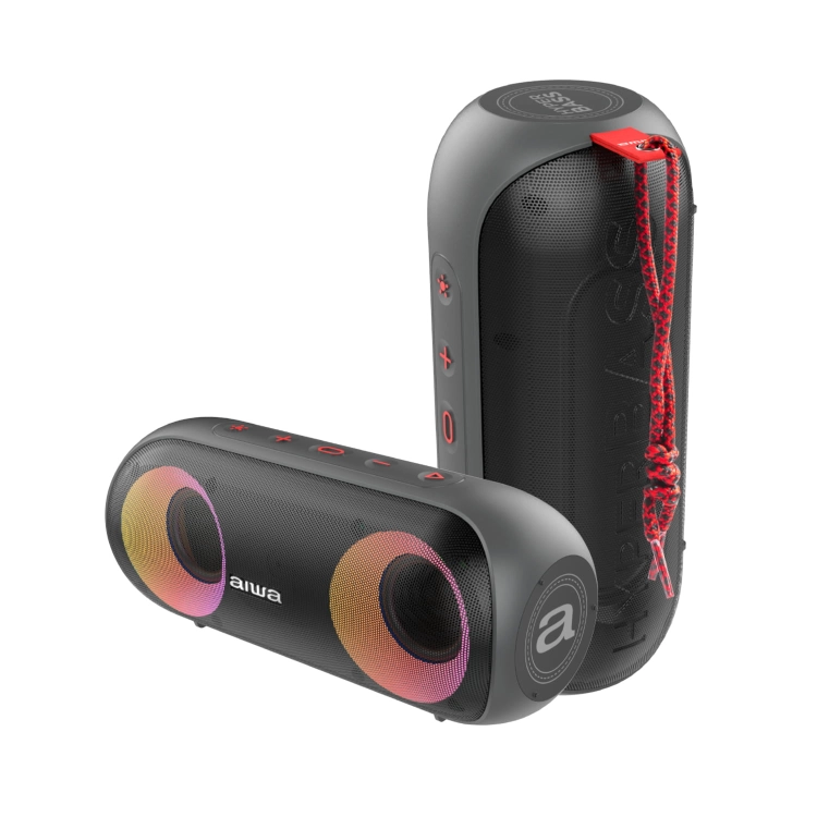 Głośnik Bluetooth AIWA BST-650 20W Mocny Bas IPX7 RGB Radio FM TWS