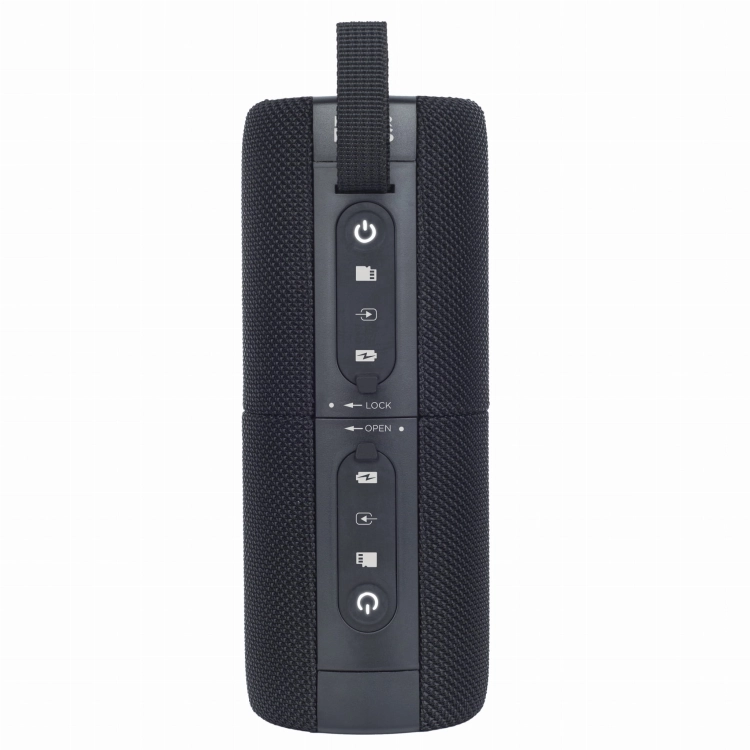 Certyfikat wodoodporności IPX5 w przenośnym głośniku AIWA BST-250.