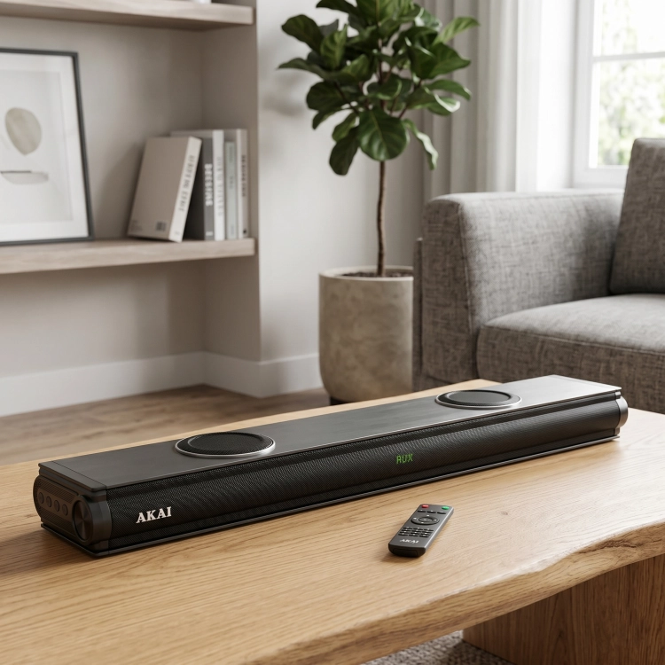 Soundbar AKAI ASB-29 2.2 100W HDMI ARC 2 Subwoofery Bluetooth Optyk