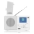 Nowoczesne, białe radio przenośne JVC RA-E611W z tunerem cyfrowym DAB+.