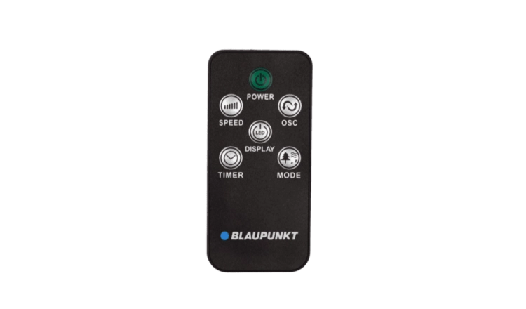 Wygodny pilot zdalnego sterowania do modelu kolumnowego Blaupunkt AFT601.