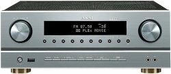 Wyraźny wyświetlacz oraz intuicyjne pokrętła sterujące we wzmacniaczu AKAI AS005RA-750BT.