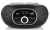 Szerokopasmowe głośniki stereo osłonięte maskownicą w czarnym odtwarzaczu JVC RD-E221B z Yago24.pl.