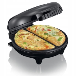 Elektryczny opiekacz do omletów Melissa 16250086 o mocy 750W na kuchennym blacie.