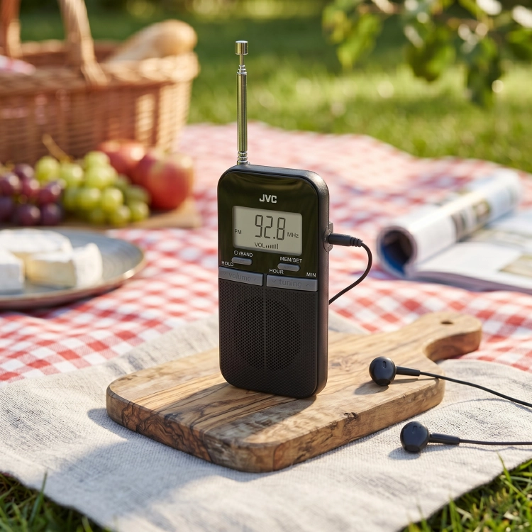 Radio Przenośne JVC RA-E411B Kieszonkowe Cyfrowe AM/FM LCD Baterie