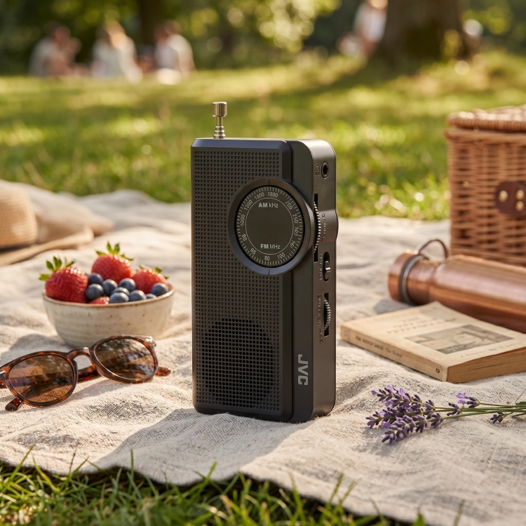 Radio Przenośne JVC RA-E311B Kieszonkowe AM/FM Lekkie 90g